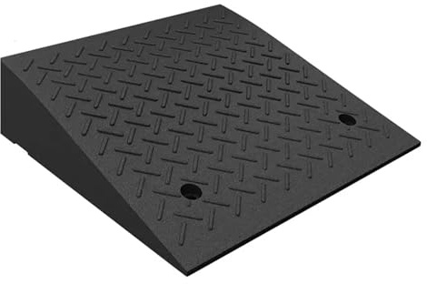 Autorampe 5–20 cm Hohe, Gummi-Bordsteinrampe, Tragbare Türschwellenrampe, Robuste Rollstuhlrampen, Für Auto Autoanhänger LKW Fahrrad Motorrad(Height 17cm/6.7inch)