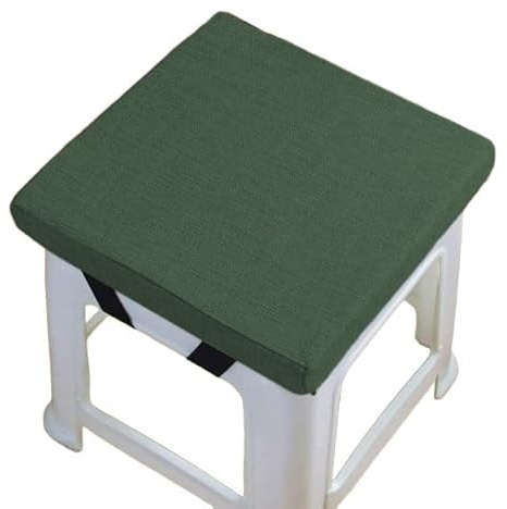 Hocker-Kissen 30x30/25x25cm Sitzkissen Stuhlkissen Quadratisch Stuhlauflage | Bequem Weiches verdickte kissen Sitzpolster, kissen für hocker für Außen Oder Innen(Q9,35x35x8cm)