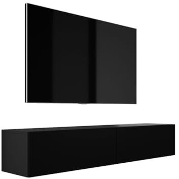 3E 3xE living.com TV-Lowboard: Farbe: Schwarz, A: 170x32x34 cm (BxTxH)