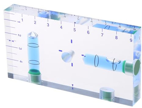 NOLOWY T-Type Level Shatterproof for Cross Check Bubble Level Magnetic Mini Bubble Level Two Directions Spirit Level Picture