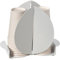 Arti & Mestieri Ficus - Porta Bicchieri di Design 100% Made in Italy - in Ferro, 11,2 x 16,7 cm (Bianco Marmo)