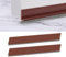Furforst 2 Pcs Door Draft Excluder, Brush Strip & Sealing Strip (Energy Saving) - Draught Stopper, Sound Insulation & Cold Protection (Brown)