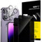 NEW'C 2 x Sichtschutz für iPhone 14 Pro Max für Panzerglas (6,7 Zoll) und 2x Kamera Panzer Schutz Glas Kameraschutz für iPhone 14 Pro Max (6,7 Zoll) -28 Grad verbesserter Sichtwinkel