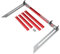 Stair Tread Measuring Tool, Aluminum Alloy Gauge Tool for Stairs, Adjustable Layout Tool for Risers, Windowsills, Shelves