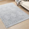 SONGMICS HOME Boho Teppich, 160 x 230 cm, Schlafzimmer Teppich, Wohnzimmerteppich, rutschfesterteppich, waschbarerteppich, flauschig, Dekoration, für Wohnzimmer, Taubengrau TAR029G02