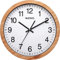 NUOVO 14 Wood Grain Round Wall Clock Silent and Not Tickling Vintage Wall Clock for Living Room Bedroom Kitchen (35cm / 14)
