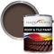Roof & Tile Paint Ideal For Roofing Tiles, Brick, Concrete & Stone - 5 Litre (Brown)