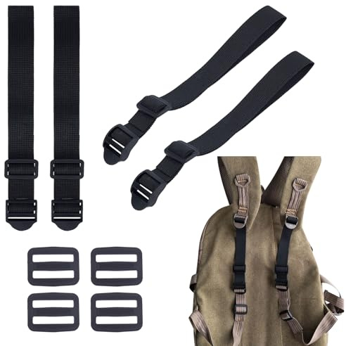 NICENEEDED 2er Pack Rucksack Extender Verlänerun Für Rucksäcke Schulterurte Reisetaschen Freizeitrucksäcke