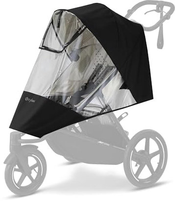 CYBEX Gold Regenverdeck für Kinderwagen AVI SPIN, Mit reflektierenden Elementen, Transparent