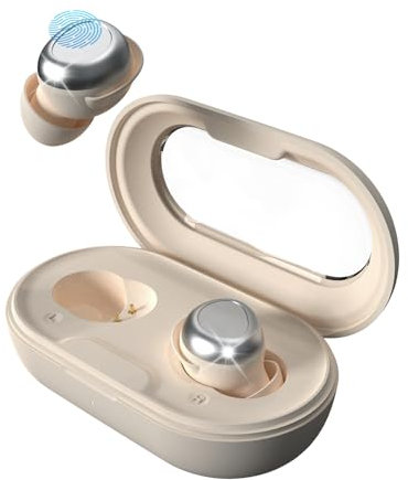 ANSTEN Schlafkopfhörer Bluetooth 5.4, Noise Cancelling Kopfhoerer in Ear, Sleepbuds Schlafkopfhörer Seitenschläfer, 48 Stunden Akkulaufzeit Kopfhörer zum Schlafen, Sporttraining Kabellose Kopfhörer