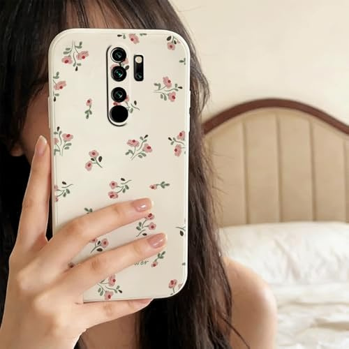 QIODAYI Kompatibel mit Xiaomi Redmi Note 8 Pro | Aromatische Kleine Blumen TPU Silikon Handy-Hülle