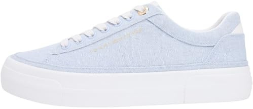 Tommy Hilfiger Damen Th Foxing Platform Washed Canvas Fw0fw09172Low Top