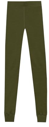 Dilling Damen Merino Leggings 1x1 glatt aus 100% Bio Merinowolle Slim Fit Base Layer atmungsaktiv
