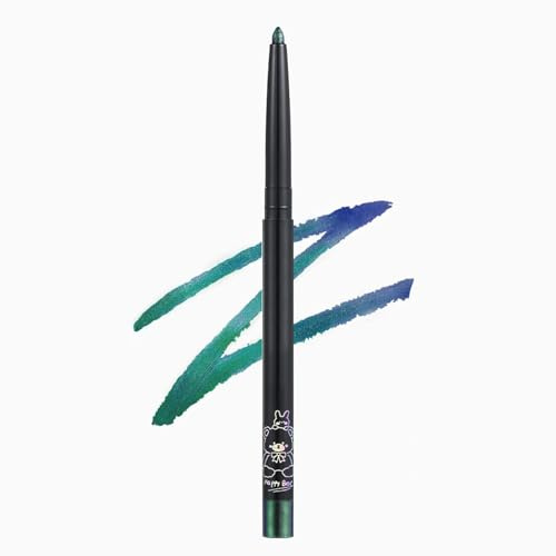 Eyeliner Stift Seeblau, Metallic Glitzer Kajalstift, Wasserfest & Wischfest Eyelinerstift, Multichrome Lidschattenstift, Langlebig Sparkling Eyeshadow Stick, Hochpigmentiert Kajalstifte, Augen Makeup