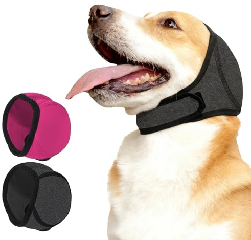 2 Pièces Cache-Oreilles pour Chien,Réglables Snood Chien,Garder Au Chaud et Protéger Contre Le Froid,Toilettage,Bain et Natation(M)