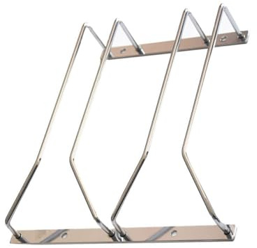Amosfun Porte-Verres à Vin Suspendu en Inox, Support à Tasses Inversé, Rangement sous Armoire Cuisine et Salle à Manger