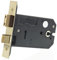 ZUKH3127PVD Horizontal 3 Lever 127mm Mortice Lock Brass Faced