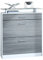 Vladon Schuhschrank Loret 89 x 104 x 23 cm Schuhkipper für 16 Paar Schuhe mit 1 Schublade, 1 Glasablage, Farben Weiß matt & Avola-Anthrazit