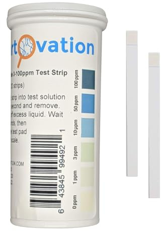 Bartovation Hydrogen Peroxide H2O2 Test Strips, 0-100 ppm, 100-Pack