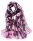 YFZYT Damen Organza-Schal mit Feder Stickerei Muster / Elegantes Accessoire / Halstuch / Schulter-Tuch / Scarves - Lila Blätter