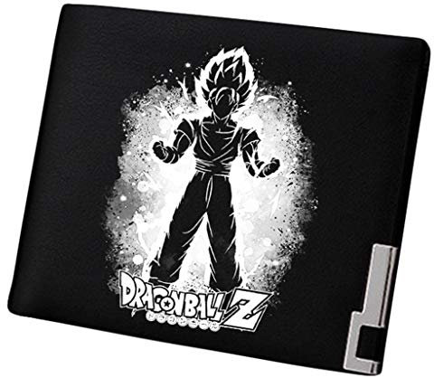 WANHONGYUE Dragon Ball Anime Portefeuille Mince Homme Cuir Synthétique Porte Carte Crédit Poche à Monnaie Noir /6