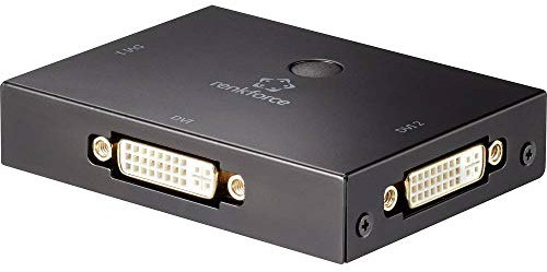 Renkforce 2 Port DVI-Switch bidirektional verwendbar Full HD 1080p @ 60 Hz