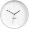 Space Hotel London ® Sci Fi Sid Silent Wanduhr - Modernes minimalistisches 3D-Marker-Zifferblatt mit technischem Farbpalettengehäuse - 35cm (Hellgrau)