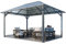 Stabilezelte Gartenpavillon 3x4 m doppelsteg Polycarbonat Dach Aluminium Gestänge Gartenzelt Romance