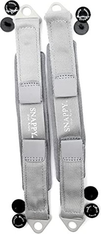 Snappy Shoe Rivets Verstellbare weiche Ersatz-Fersenriemen für Kroko-Schuhe, Grau, GRAU, Medium