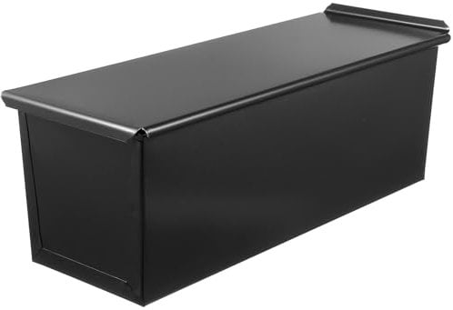 Angoily Loaf Pan with Lid,750g Loaf Tin for Baking,Non-Stick Bread Tin Toast Mold,Carbon Steel Bread Pan for Toast Sandwich Cake Mold Kitchen Baking Tool