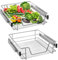 AufuN 2X Küchenschublade 50cm, Teleskopschublade Vollauszug Küchenschrank Schrankauszug Schlafzimmerschränke Belastbar Korbauszug Haushalt Küchenregal- 2 Stück,50cm