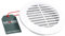 KOTARBAU® Griglia di ventilazione, diametro 125 mm, flangia rotonda, colore bianco, ventilazione, griglia di ventilazione, griglia di ventilazione, griglia di ventilazione