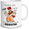 TRIOSK Tasse Ostern mit Oster Hahn Spruch lustig Dicke Eier Hühner Geschenk für Männer Freunde Büro Kollegen Hühnerliebhaber Vatertag, Keramik 300ml