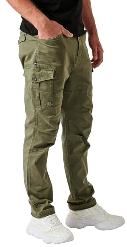 Kaporal - Jean Relaxed Straight Kaki Homme - Kalis - 28 - Kaki