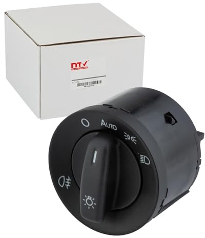 NTY Lichtschalter Schalter Hauptlicht passend für Caddy Eos Golf Jetta