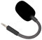 Micro de Remplacement pour Barracuda X Casque de Jeu sans Fil, Microphone Antibruit Détachable de 3,5 Mm pour Barracuda X Casque de Jeu sans Fil (Black)