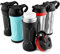 Roamwild Cerami Cup 12oz / 354ml – with Unique Ceramic Fresh Tasting Inner - Quadruple Thermal Insulation Technology Stainless Steel Travel Mug, BPA-Free, Dishwasher Safe (Black & Red)