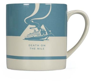 Half Moon Bay Death On The Nile Agatha Christie Tasse à café | Tasses à thé et tasses à café | Cadeau pour enseignantes d'Agatha Christie | Cadeau pour les amateurs de livres et les fans d'Agatha