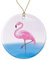 Weihnachtsbaumschmuck Rosa Flamingo Im Wasser Flamingo Christbaumschmuck Anhänger Andenken Runde Keramik Ornament Premium Weihnachtsschmuck Für Holiday Party Geschenke