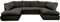 Anglo U-Shaped Jumbo Cord Sofa, Spacious Sectional Couch for Living Room, Fixed Cushions & Deep Seating, Sturdy Hardwood Frame, Washable Covers, Comfortable Lounge Sofa for Large Spaces