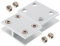 LIFKOME Pince À Verre Pour Armoire Et Table Pinces De Fixation Pour Garde-corps Verre Support Pour Étagère