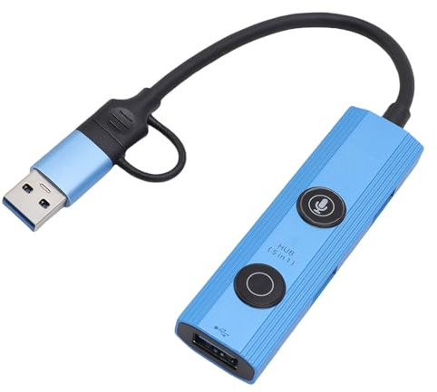 Jectse AI -Übersetzer -Hub, USB 3.0 -Dockingstation, 5Gbit / S -Datenübertragung, 3 USB 3.0 -Ports, Sprachsteuerschlüssel für Laptops -Desktops für Siege für OS X für