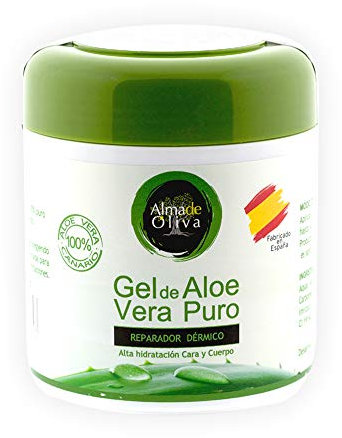 Aloe Vera Gel | Aloe Vera Creme 500 ml | Feuchtigkeitsspendend Creme ideal für Gesicht und Körper Für Männer und Frauen Aloe vera Sonnenbrand Pickel oder als Rasierwasser Aloe vera Gel