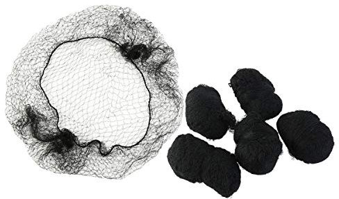 FRCOLOR 100pcs Reusable Hair Nets Invisible Elastic Edge Mesh Invisible Hairnet Hair Bun Accessories for Women Girls 50CM