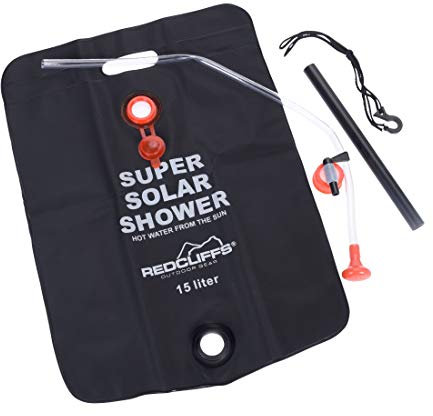Spetebo Solar Campingdusche - 15 Liter - Outdoor Dusche Solardusche Gartendusche Duschsack zum aufhängen