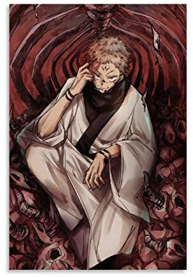Anime Jujutsu Kaisen Yuji Itadori (5) Poster, dekoratives Gemälde, Leinwand, Wandkunst, Wohnzimmer, Poster, Schlafzimmer, Malerei, 30 x 45 cm