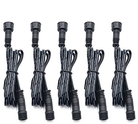 Arotelicht 5 pcs Set 1M 2Pin Verlängerungskabel für einfarbige LED Leuchten,IP67 wasserdicht