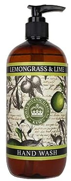 The English Soap Company Kew Gardens Hand Wash, Refreshing Botanical Wash with a Rich Lather, Enriched with Soothing Aloe Vera and Vitamin E, Lemongrass and Lime Scent 500ml