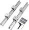 CNCYEAH Linearschiene Führungsschiene, 2 Stück Linearschiene 600 mm Linearlager-Gleitset mit 2 Linearführungswellen und 4 SBR20UU Lagerblöcken, Führungsschienenset für Drehmaschinen(SBR20-600mm)