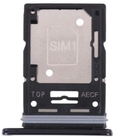 2x SIM Card Tray Slot Holder Adattatore Presa di Ricambio Compatibile con Samsung Galaxy A53 5G Nero